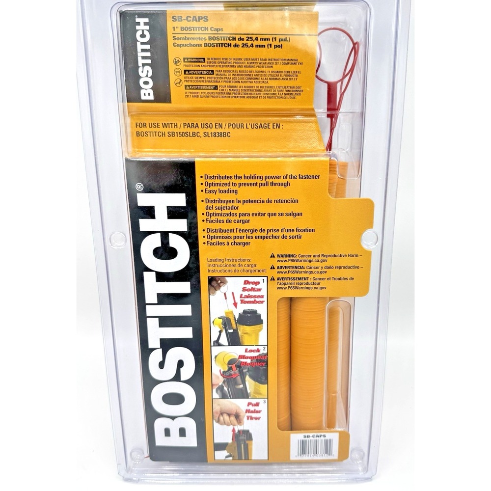 Bostitch SB-CAPS 1" Plastic Button Caps 1M Roofing Siding Caps Fasteners New